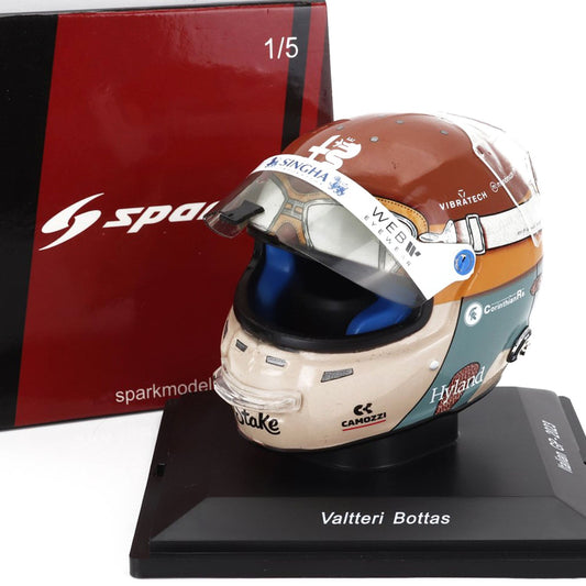 #77 Bottas Monza GP 2023 1:5 Spark Mini Helmet