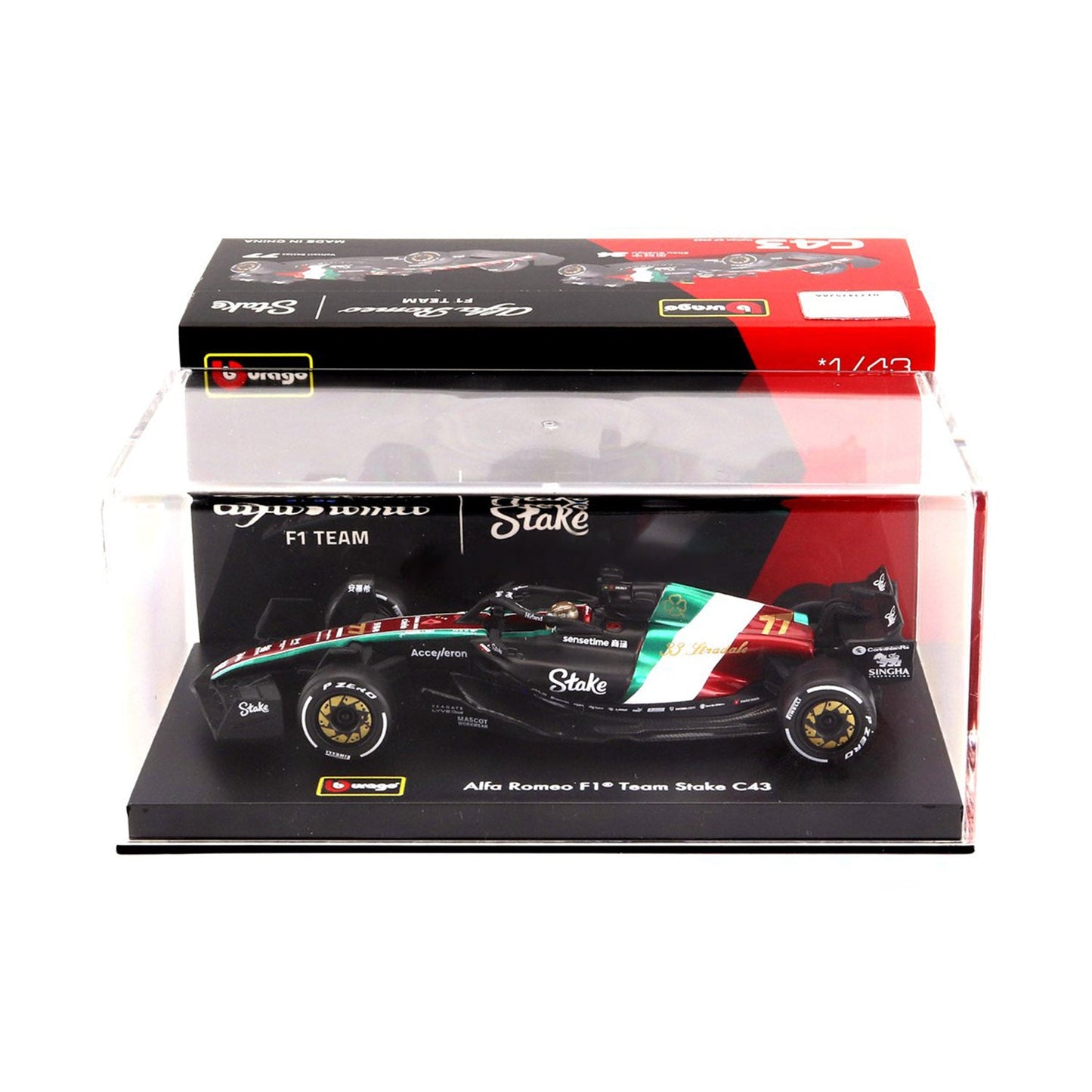 C43 2023 #77 Bottas Monza Special Edition Car Model 1:43