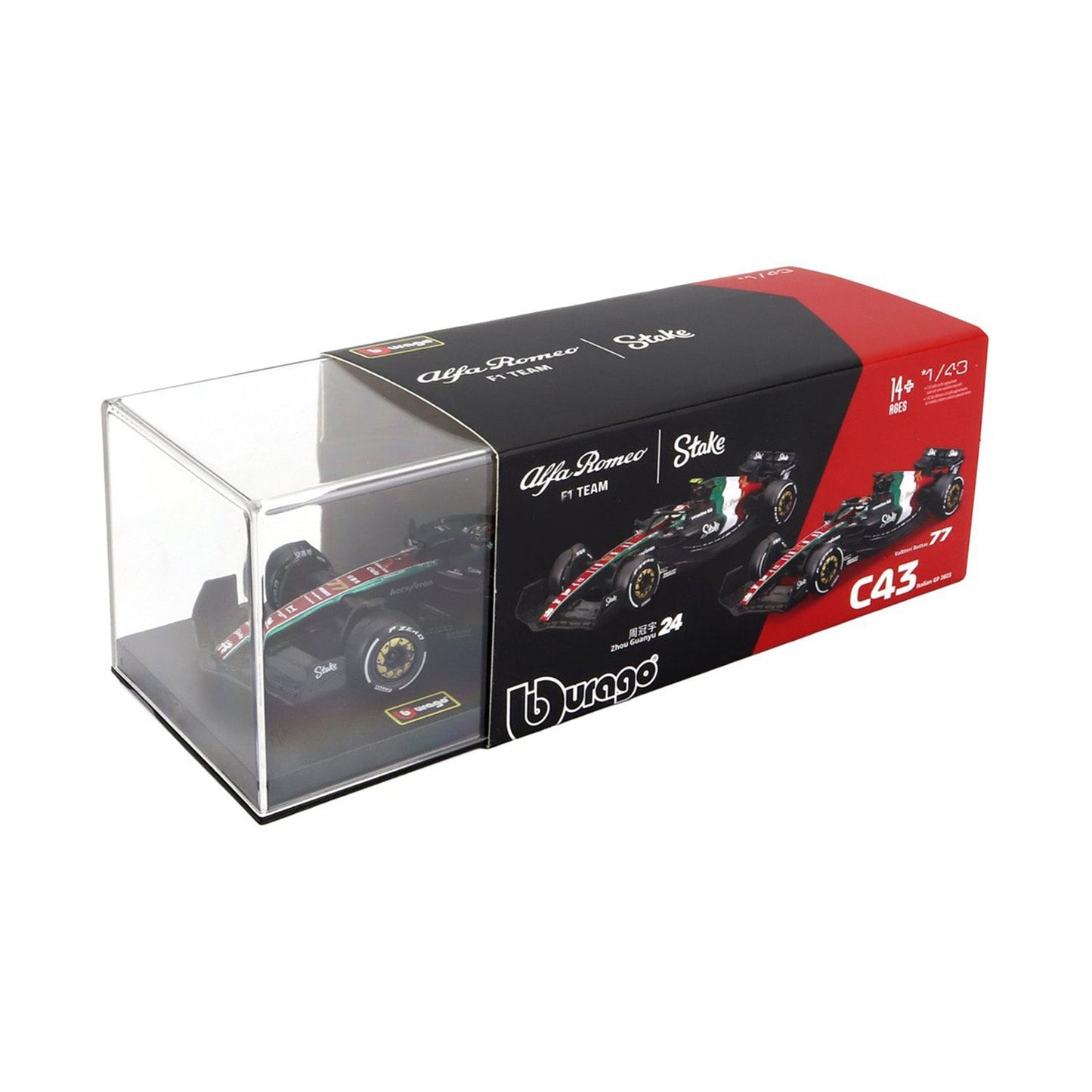 C43 2023 #77 Bottas Monza Special Edition Car Model 1:43