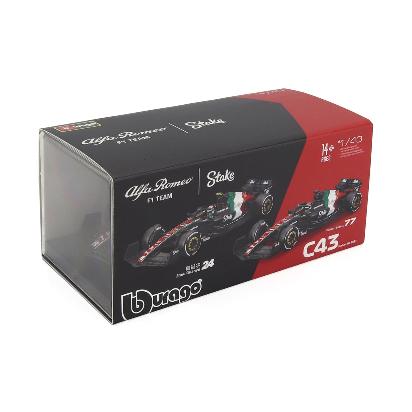 C43 2023 #77 Bottas Monza Special Edition Car Model 1:43