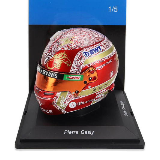 #10 Gasly Qatar GP 2023 1:5 Spark Mini Helmet