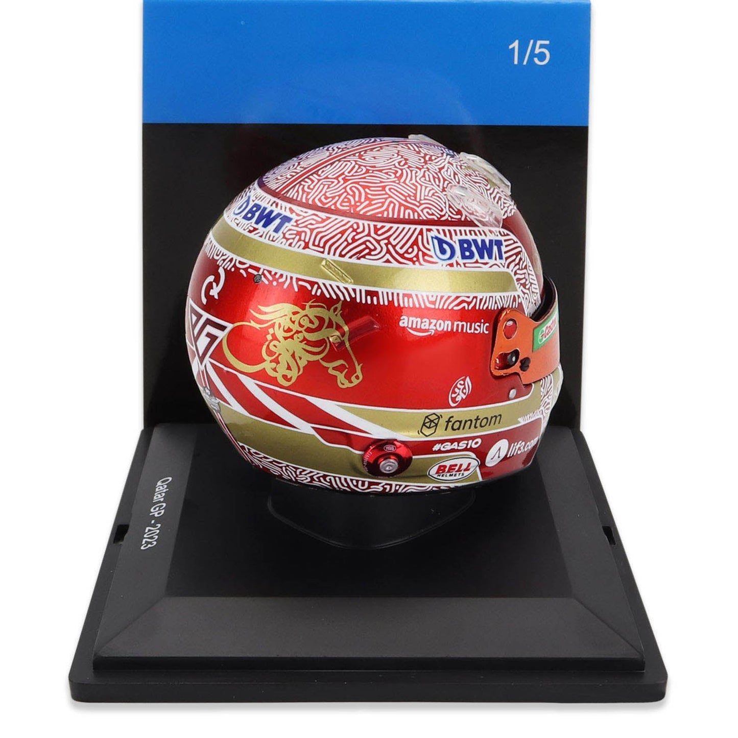 #10 Gasly Qatar GP 2023 1:5 Spark Mini Helmet