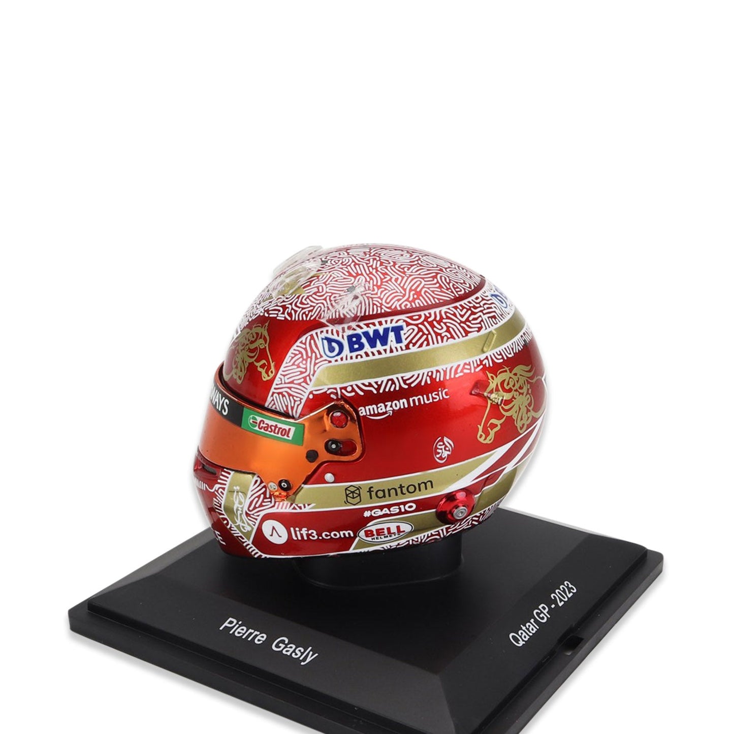 #10 Gasly Qatar GP 2023 1:5 Spark Mini Helmet