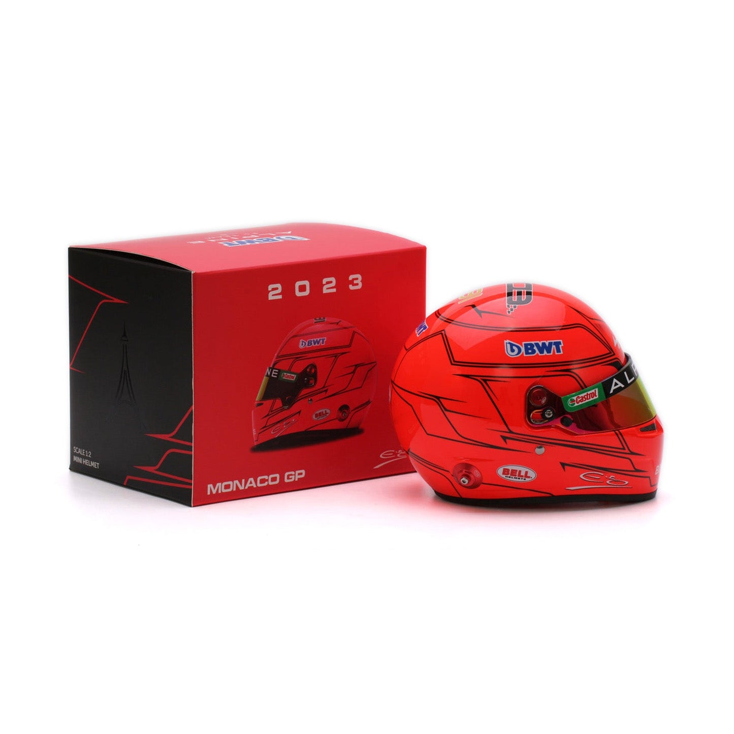 #31 Ocon 2023 Monaco GP 1:5 Spark Mini Helmet