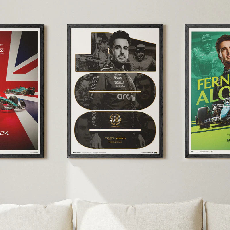 Fernando Alonso 400 Race Starts | Collector’s Edition Poster | Large