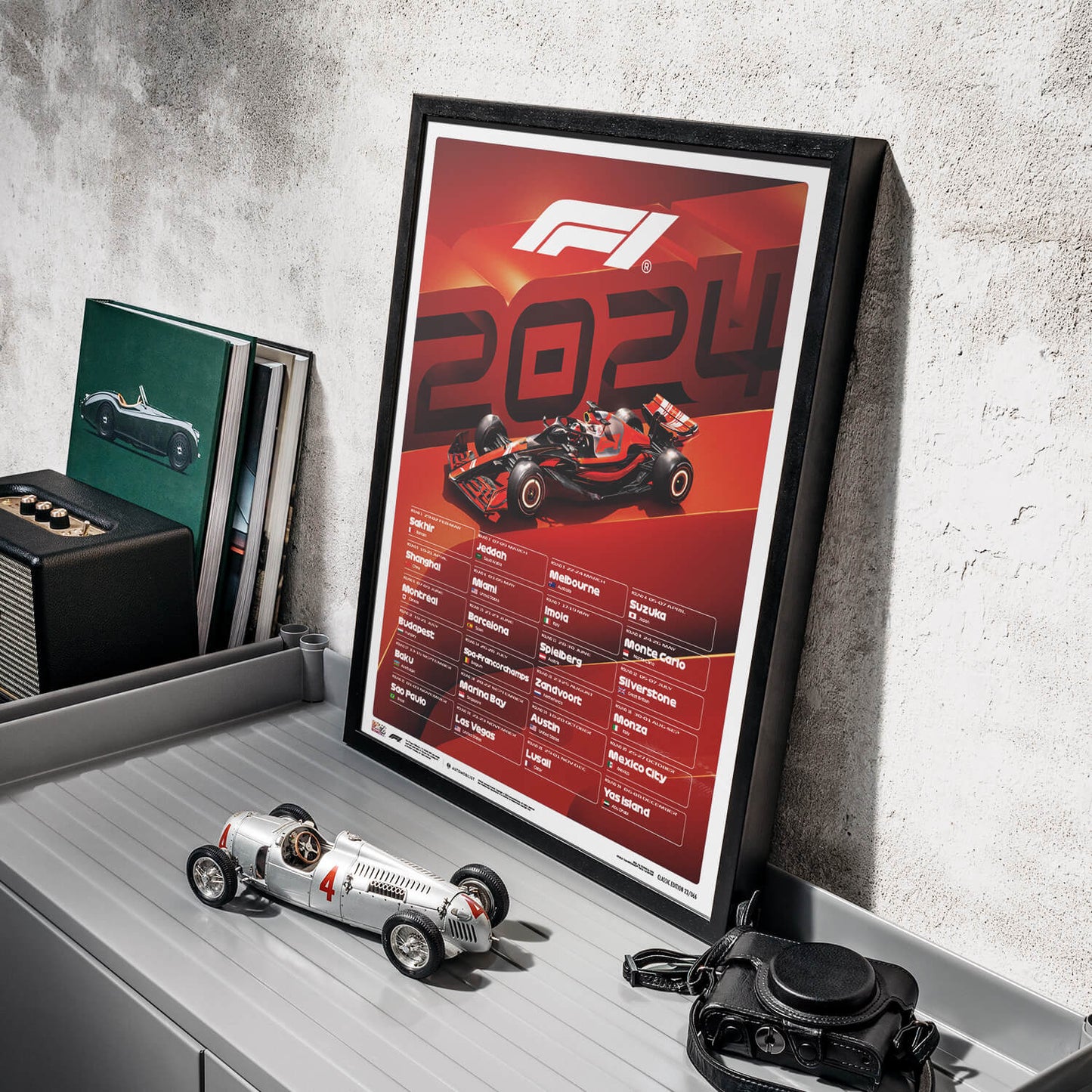 F1 World Championship Race Calendar - 2024 | Mini Edition