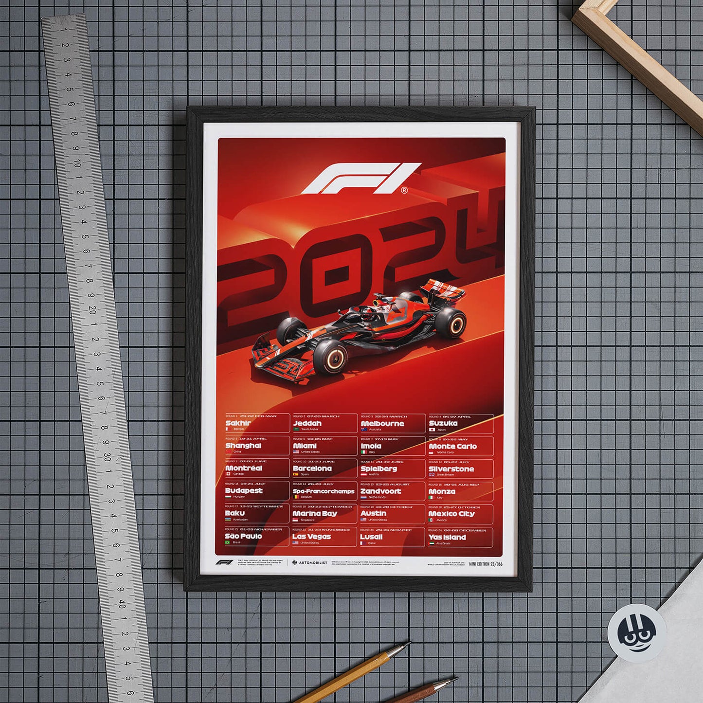 World Championship Race Calendar - 2024 | Large