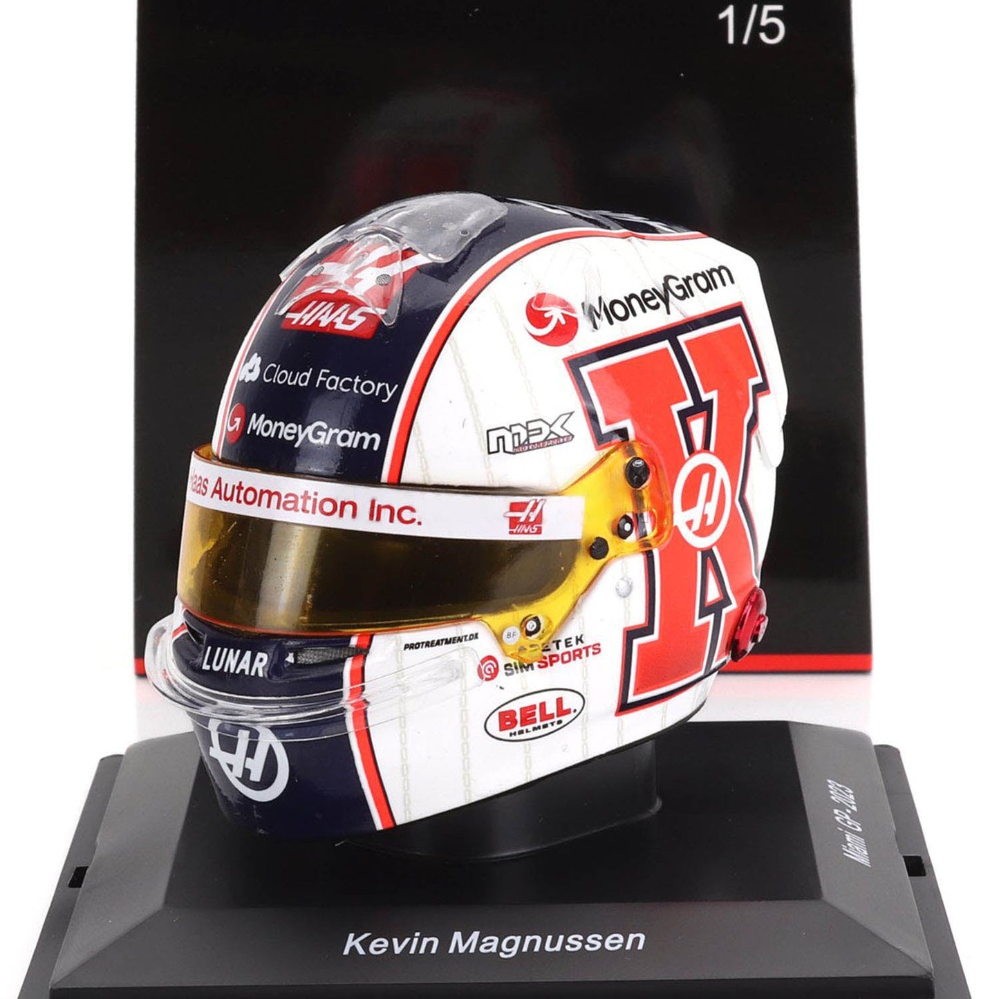 #20 Magnussen Miami GP 2023 Spark 1:5 Mini Helmet