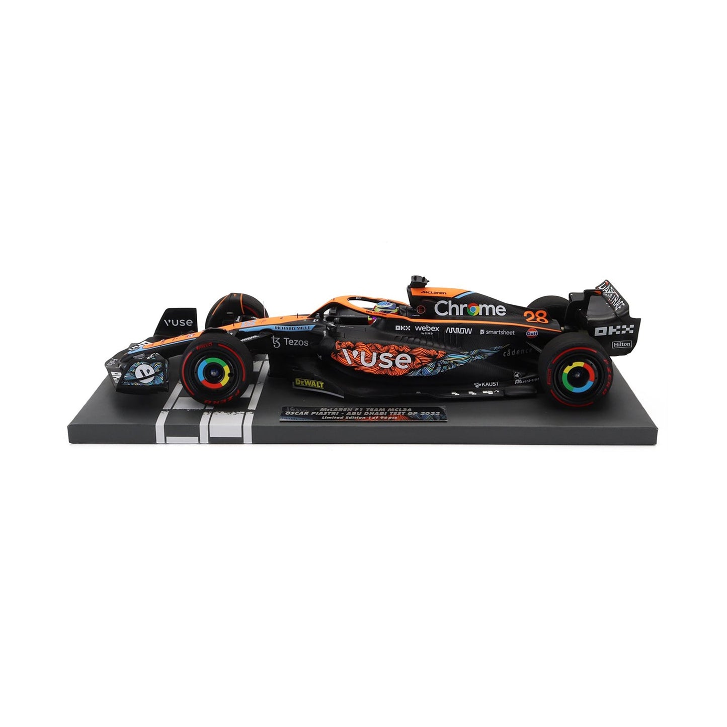 #28 Piastri MCL36 AbuDhabi GP 1:18 Minichamps Car Model