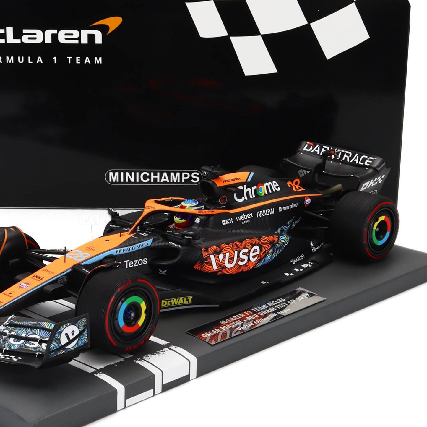 #28 Piastri MCL36 AbuDhabi GP 1:18 Minichamps Car Model