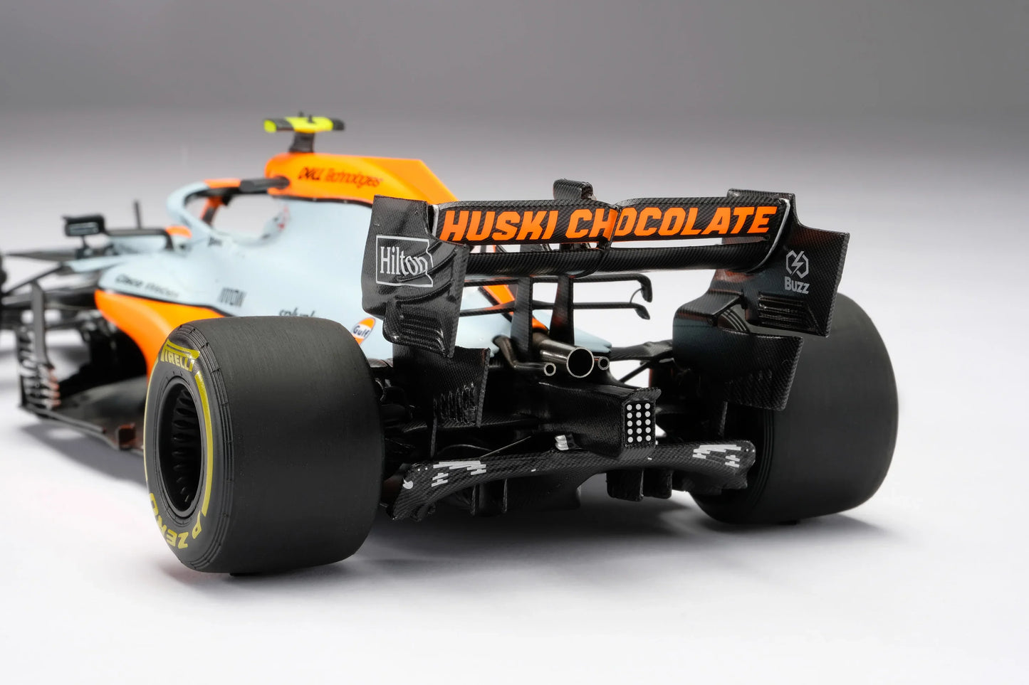 #4 Norris MCL35M 2021 Monaco Grand Prix (Gulf Livery) 1:18 Amalgam Car Model