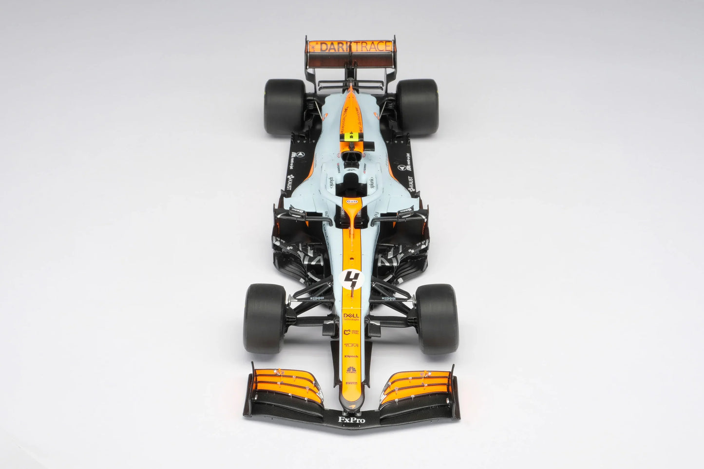 #4 Norris MCL35M 2021 Monaco Grand Prix (Gulf Livery) 1:18 Amalgam Car Model