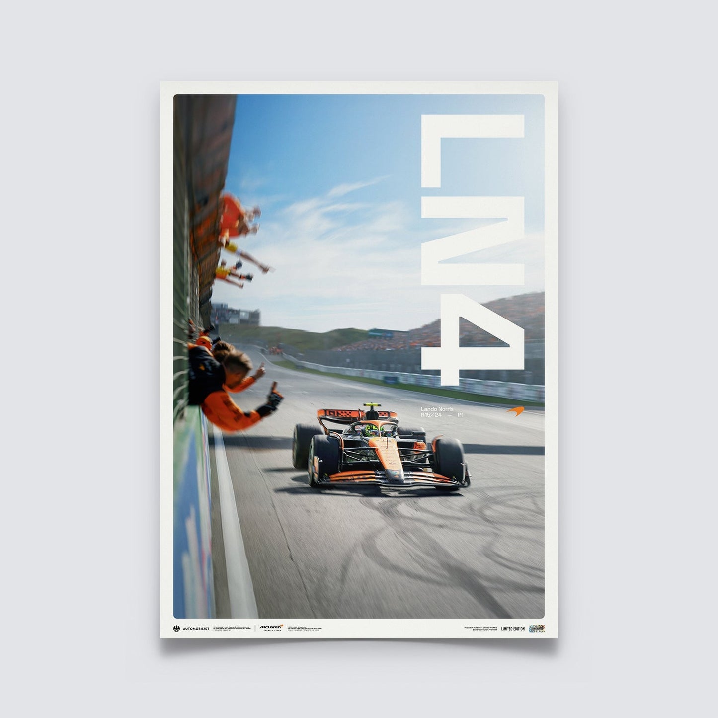 Lando Norris - Zandvoort 2024 Victory | Limited Edition Poster of 500 | Large