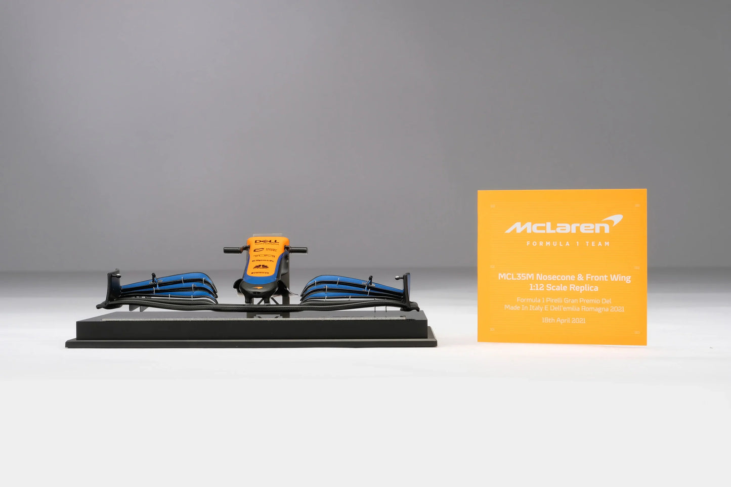 MCL35 Front Wing 2021 Imola Grand Prix Amalgam 1:12 Nosecone