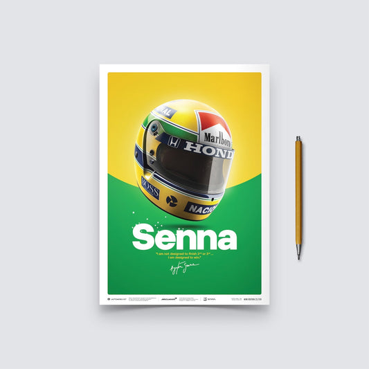 McLaren MP4/4 - Ayrton Senna - Helmet - 35th Anniversary - 1988 | Mini edition