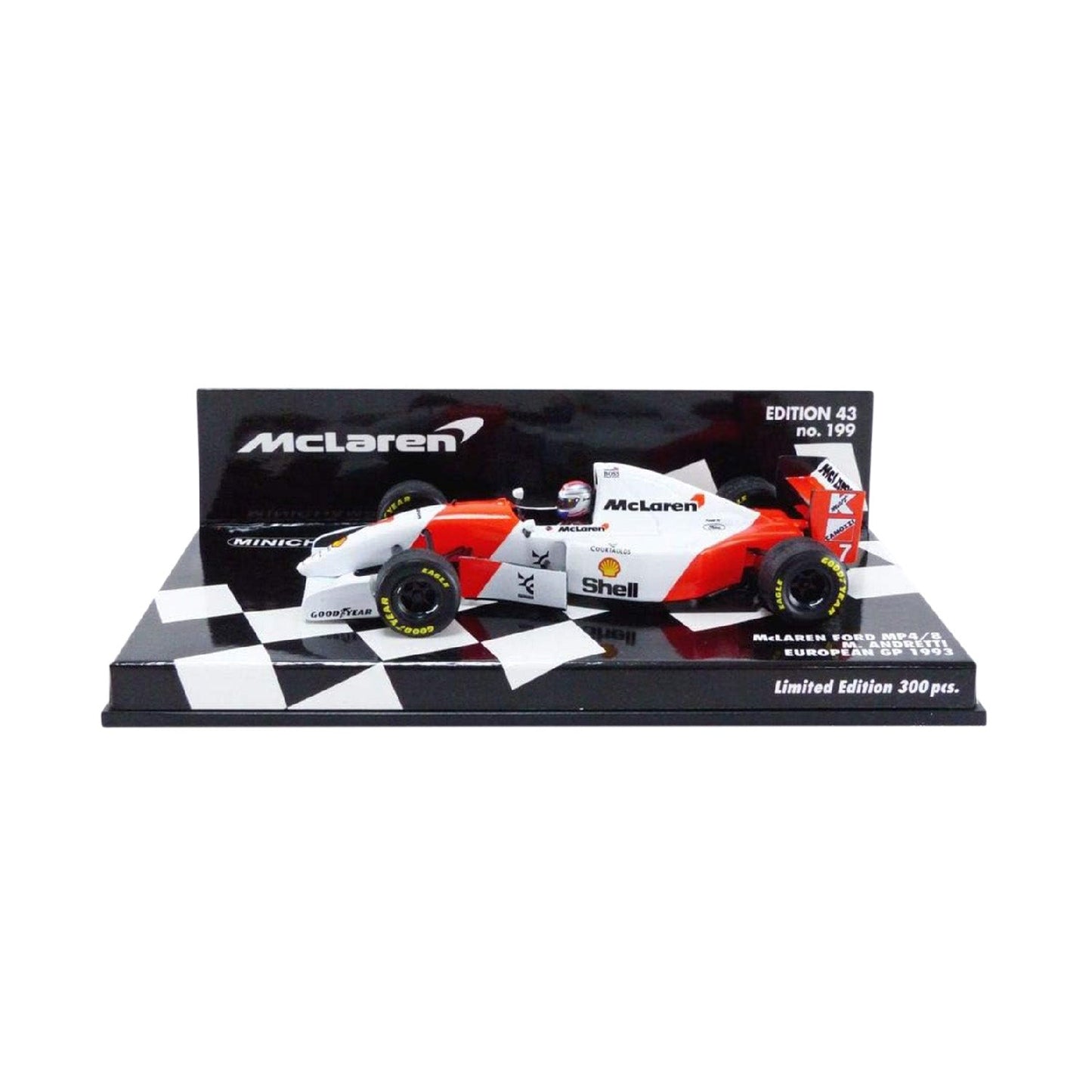 Micheal Andretti European GP 1993 McLaren Ford 1:43 Minichamps Model Car