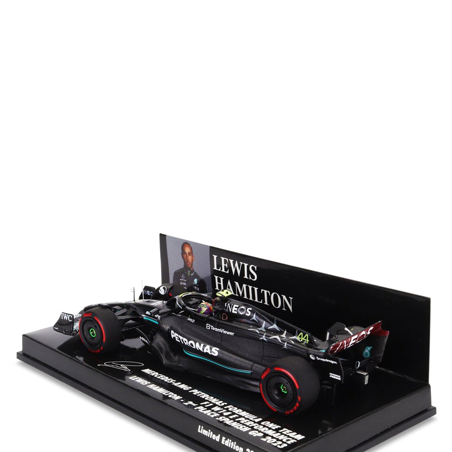 #44 Hamilton W14 Spanish GP 2023 1:43 Minichamps Car Model