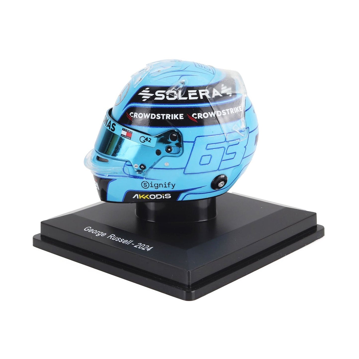 #63 Russell 2024 Season 1:5 Spark Mini Helmet