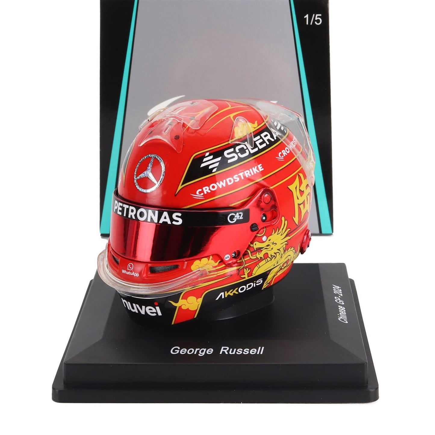 #63 Russell China GP 2024 1:5 Spark Mini Helmet