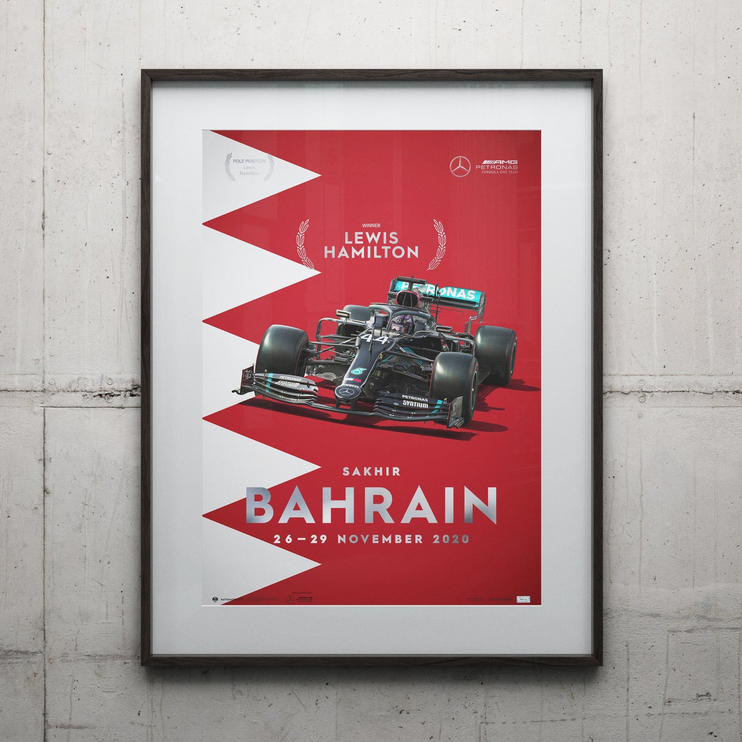 Lewis Hamilton - Bahrain - 2020 Artwork | Collector's Edition