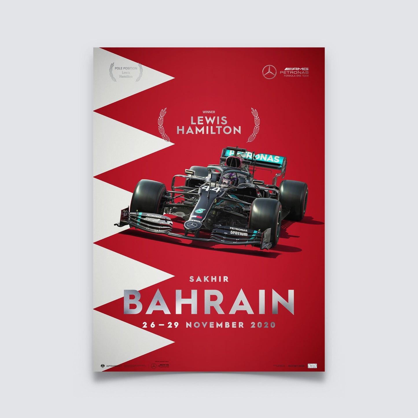 Lewis Hamilton - Bahrain - 2020 Artwork | Collector's Edition