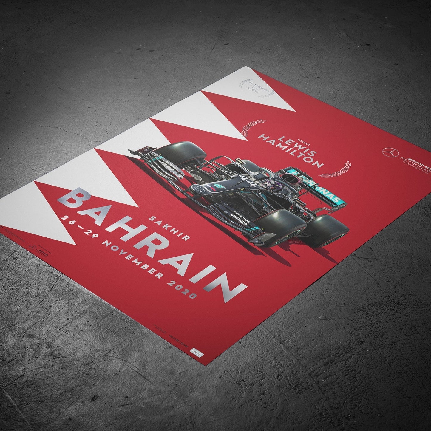 Lewis Hamilton - Bahrain - 2020 Artwork | Collector's Edition