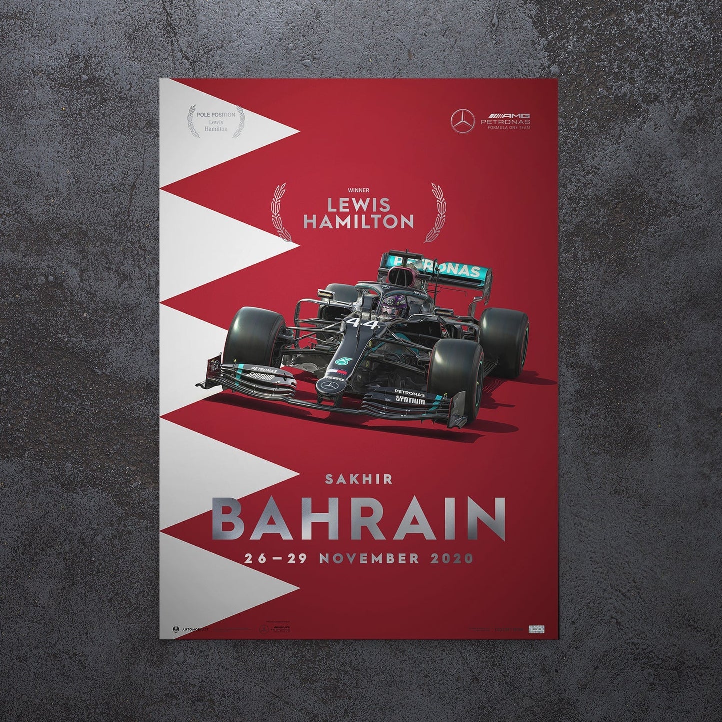 Lewis Hamilton - Bahrain - 2020 Artwork | Collector's Edition