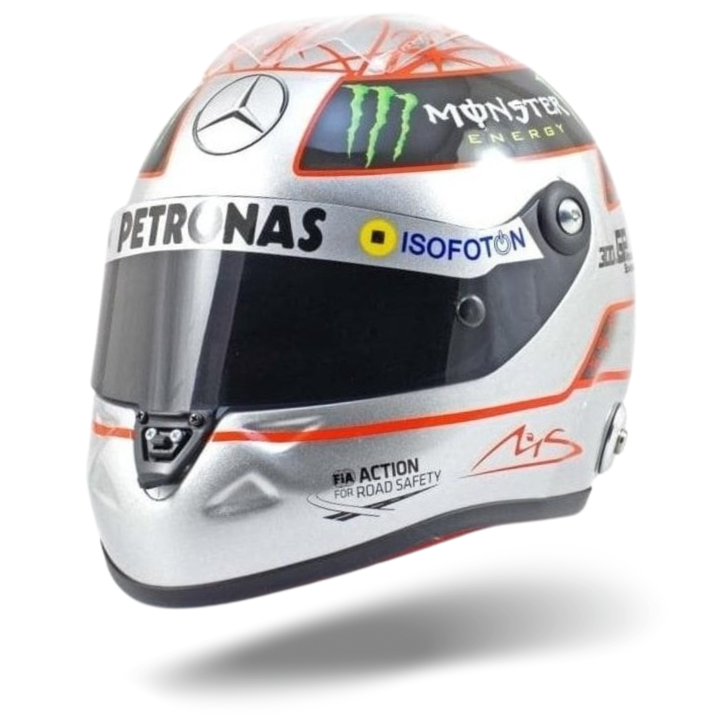 Michael Schumacher 2012 Platin Edition 1:2 Mini Helmet