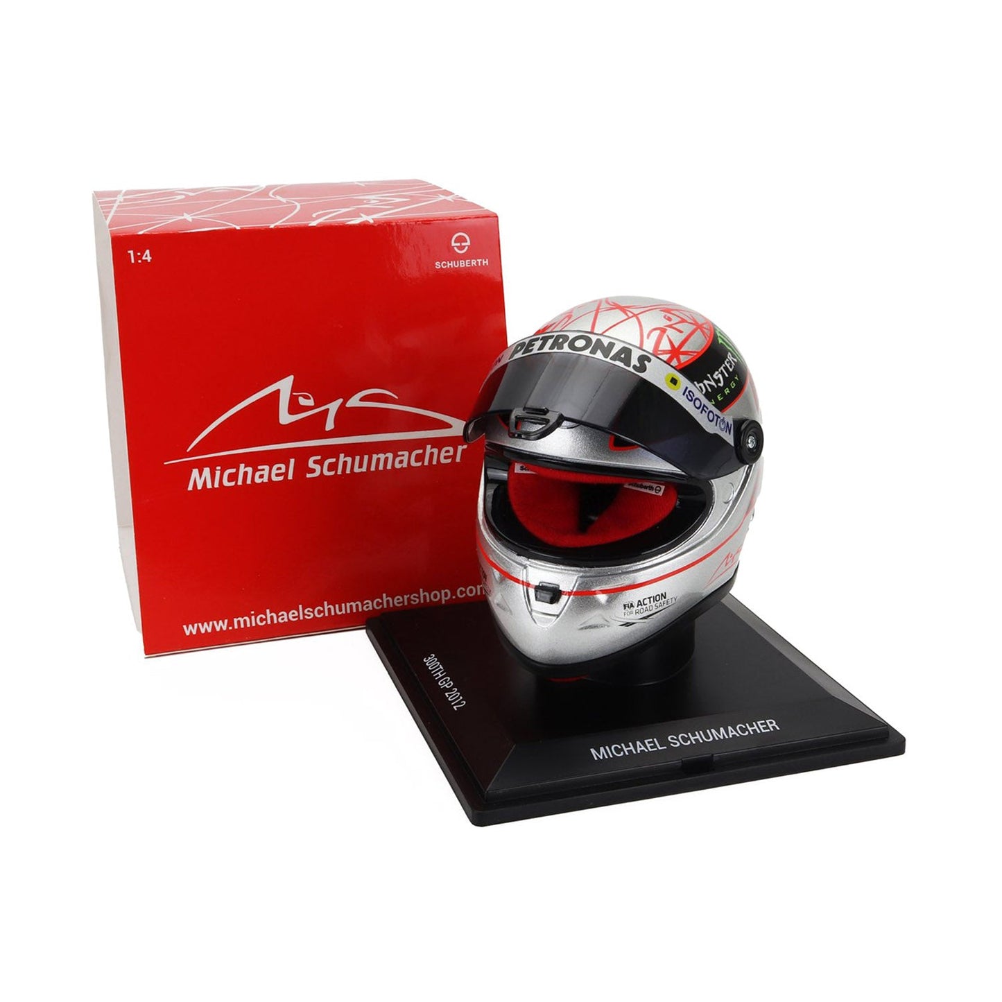 Michael Schumacher 300th GP 2012 1:4 Helmet