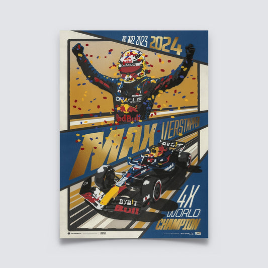 M4X Verstappen - 2024 F1® World Drivers' Champion | Collector's Edition Poster | Cito | Large