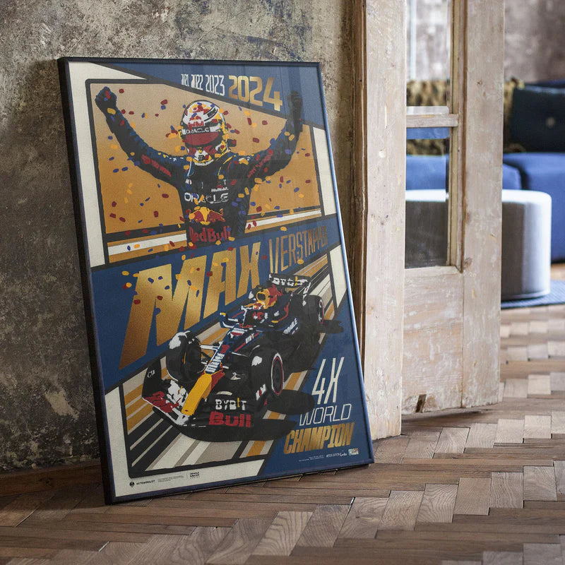 M4X Verstappen - 2024 F1® World Drivers' Champion | Collector's Edition Poster | Cito | Large