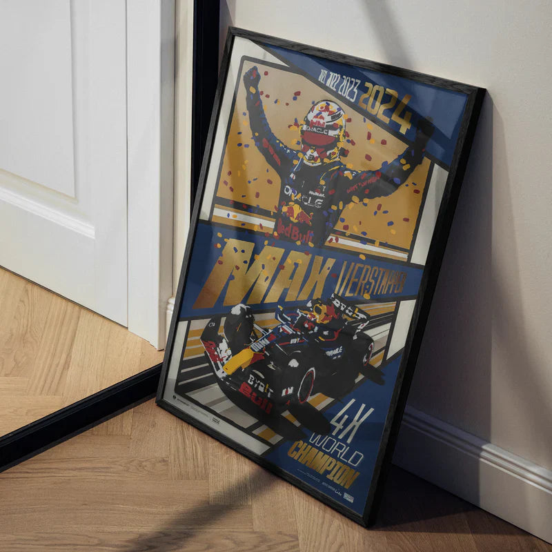 M4X Verstappen - 2024 F1® World Drivers' Champion | Collector's Edition Poster | Cito | Large