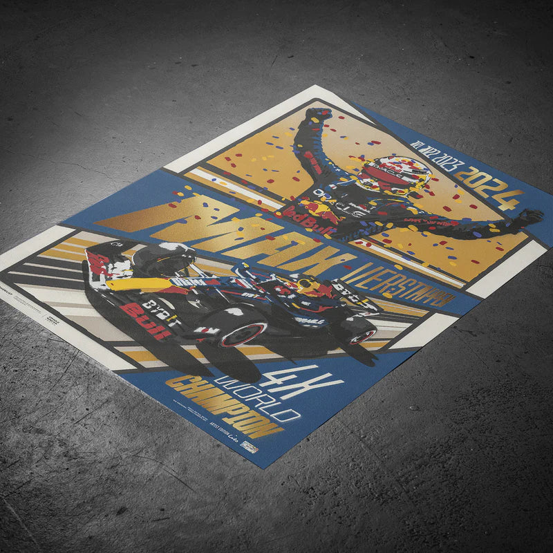 M4X Verstappen - 2024 F1® World Drivers' Champion | Collector's Edition Poster | Cito | Large