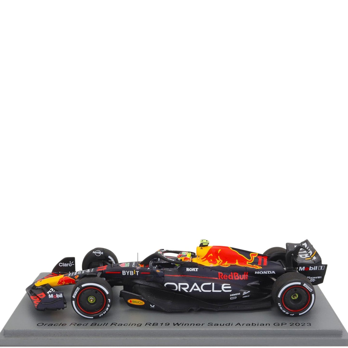 RB19 Sergio Perez #11 SaudiGP 2nd Place 1:43 Scale Spark Car Model