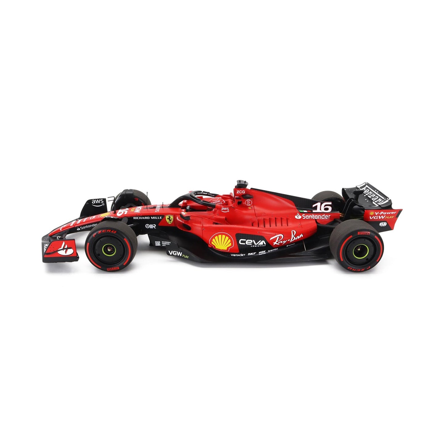 #16 Leclerc 2023 SF23 Bahrain GP Winner 1:18 BBR Models