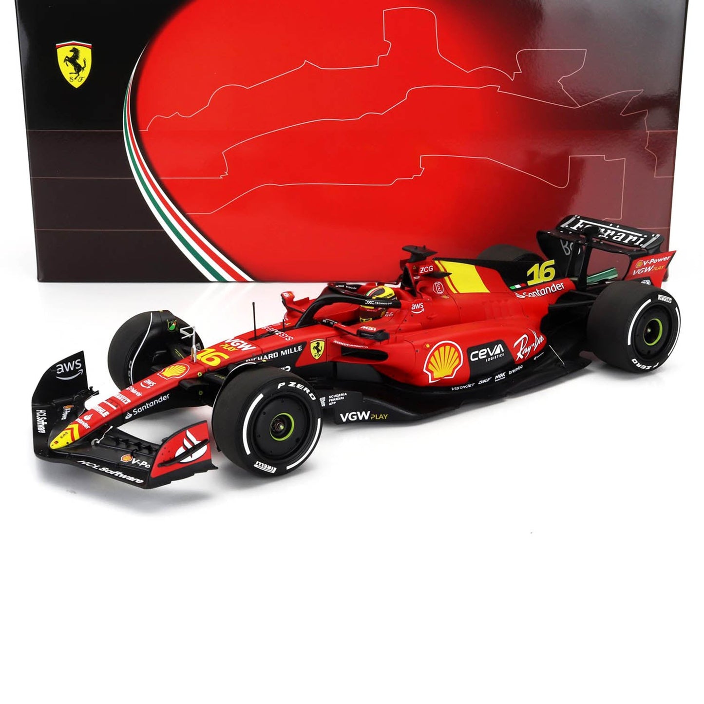 #16 Leclerc SF23 Monza GP 1:18 BBR Models