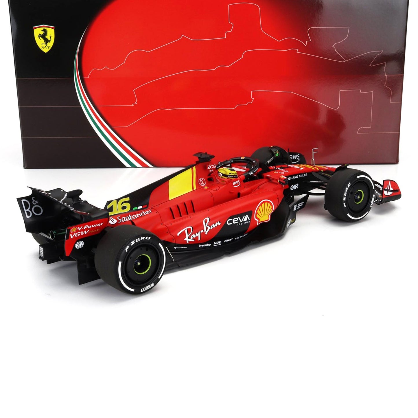 #16 Leclerc SF23 Monza GP 1:18 BBR Models