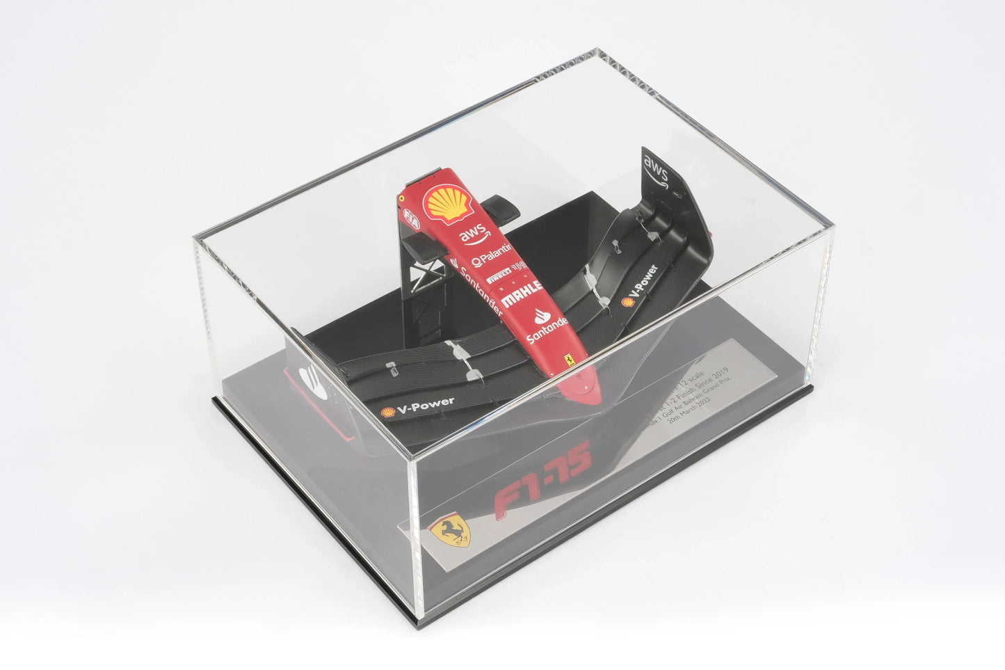 F1-75 Front Wing 2022 Bahrain Grand Prix Amalgam 1:12 Nosecone